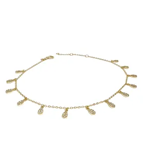 Pave Mini Drops Anklet