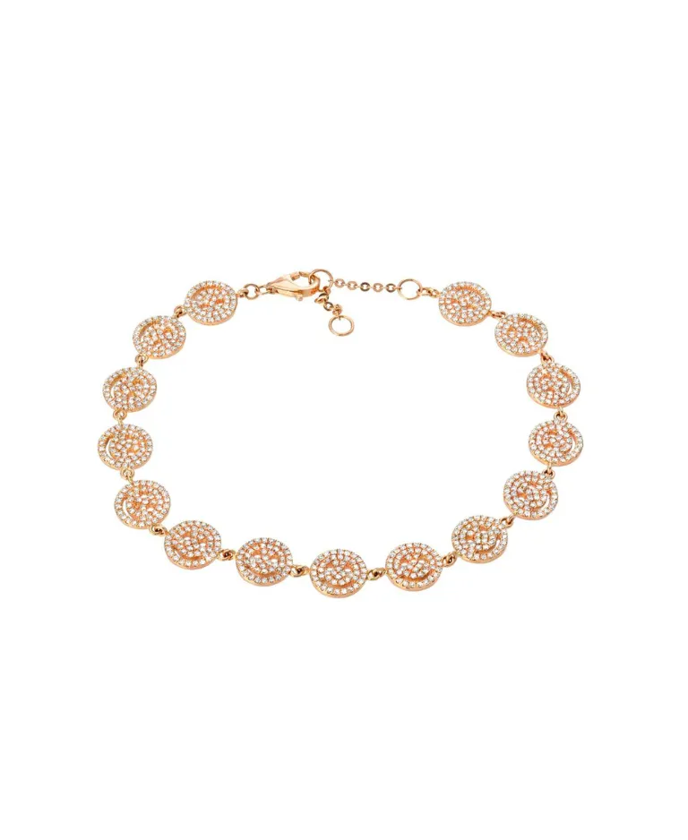 Pave Smiley Face Bracelet