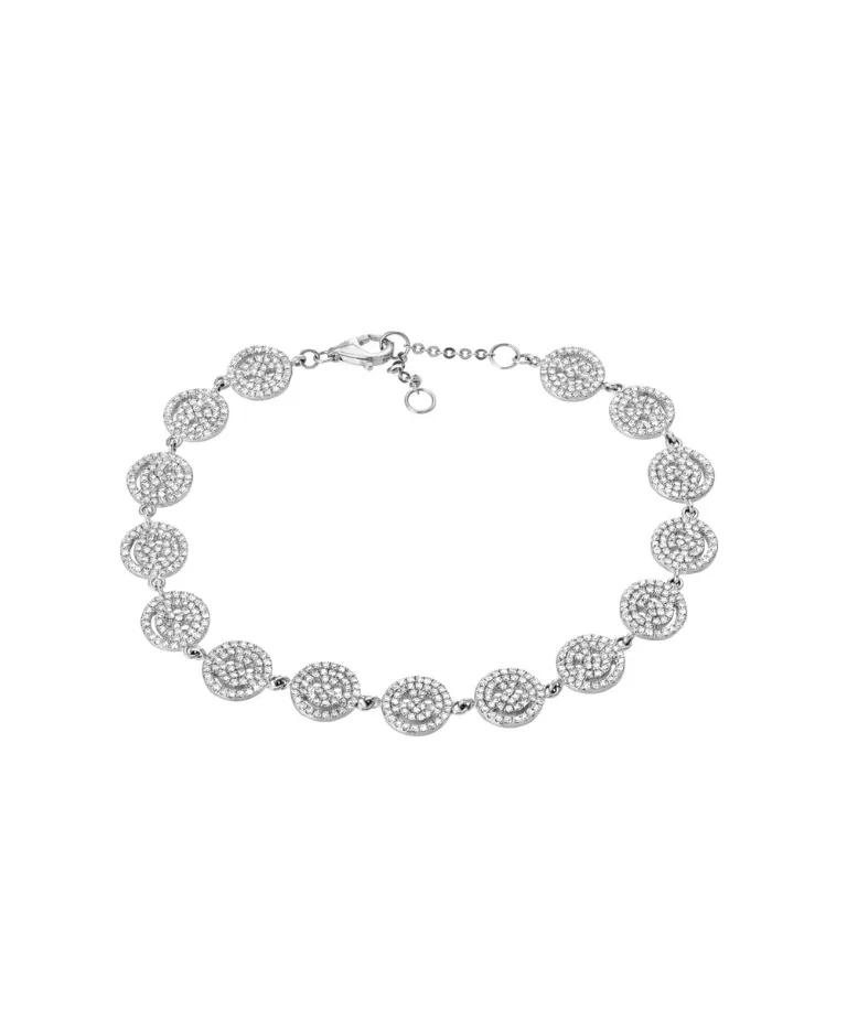 Pave Smiley Face Bracelet