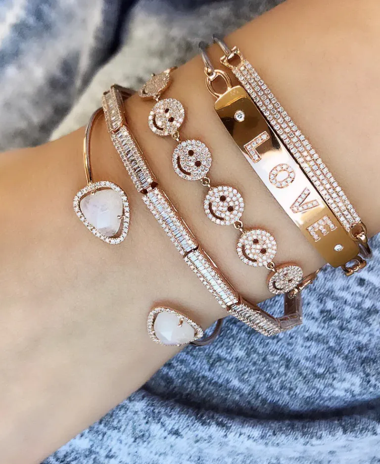 Pave Smiley Face Bracelet