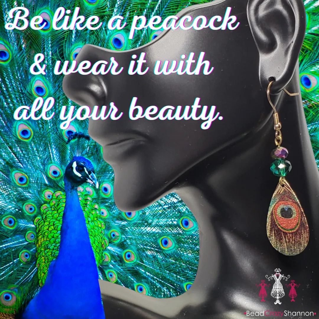Peacock Earrings