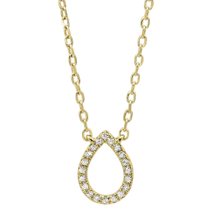 Pear Shaped Diamond Pendant