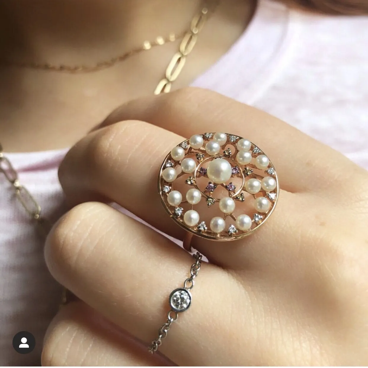 Pearl Cocktail Ring