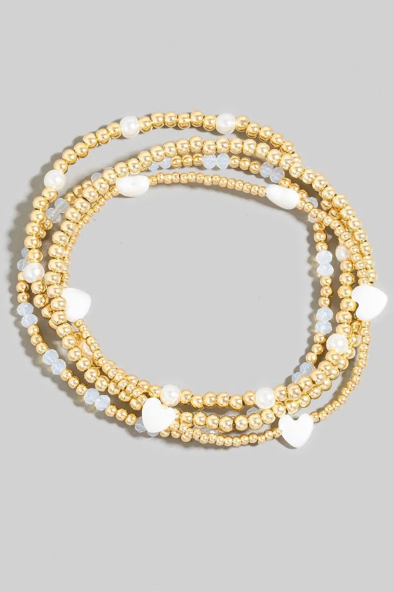 Pearl of Heart Bracelets