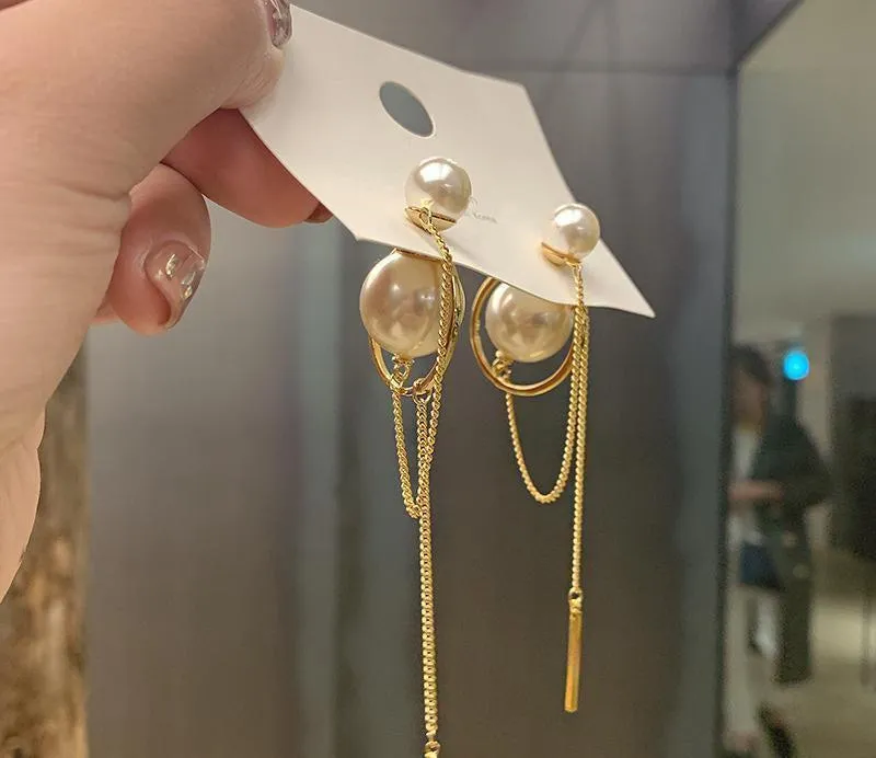 Pearl Tassel Earrings