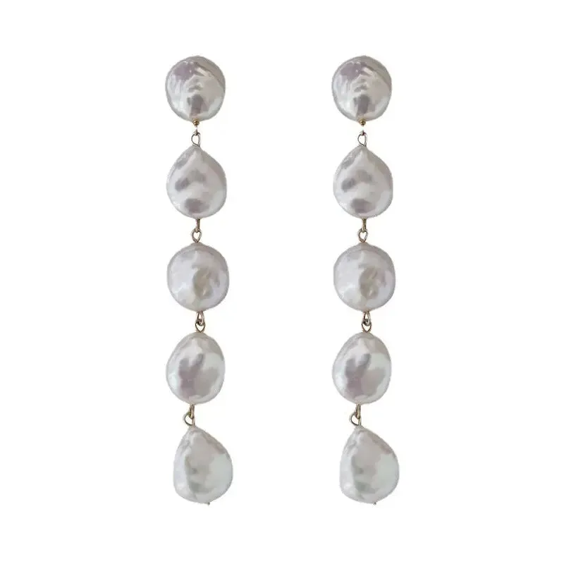 Pearl Tassel Earrings