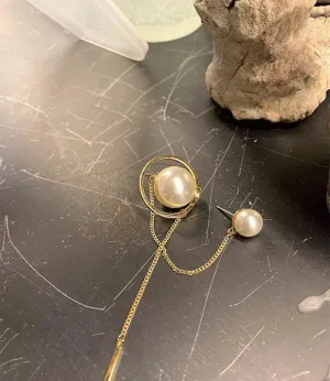 Pearl Tassel Earrings