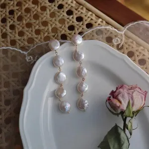 Pearl Tassel Earrings