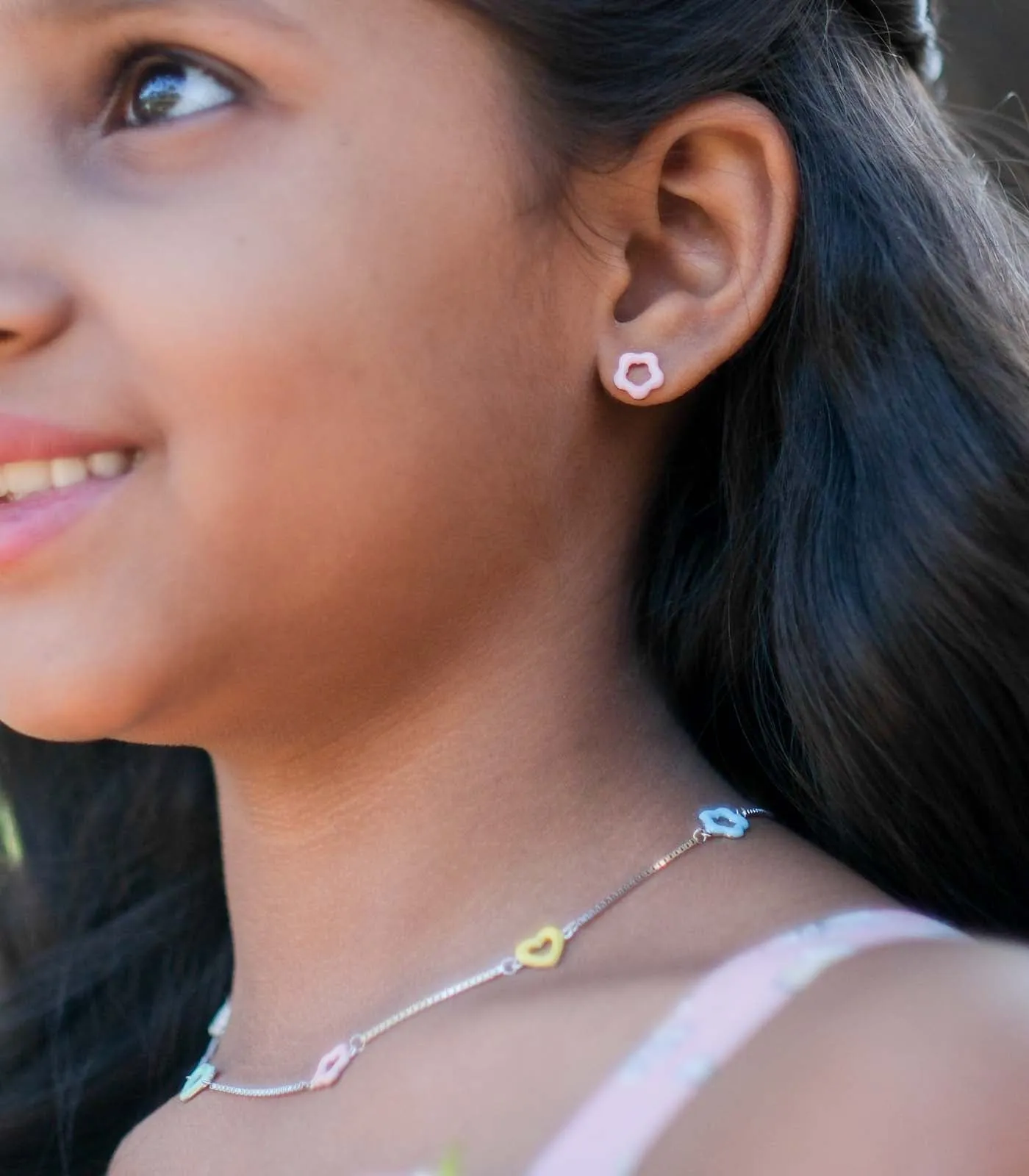 Pestal Flower Tops (Silver)