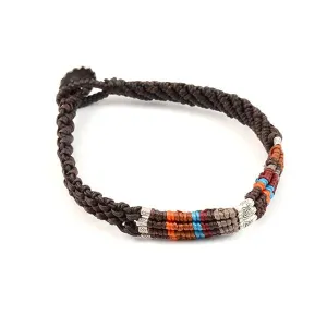 PHADUA / Multi Colored Braid Wax Cord Anklet