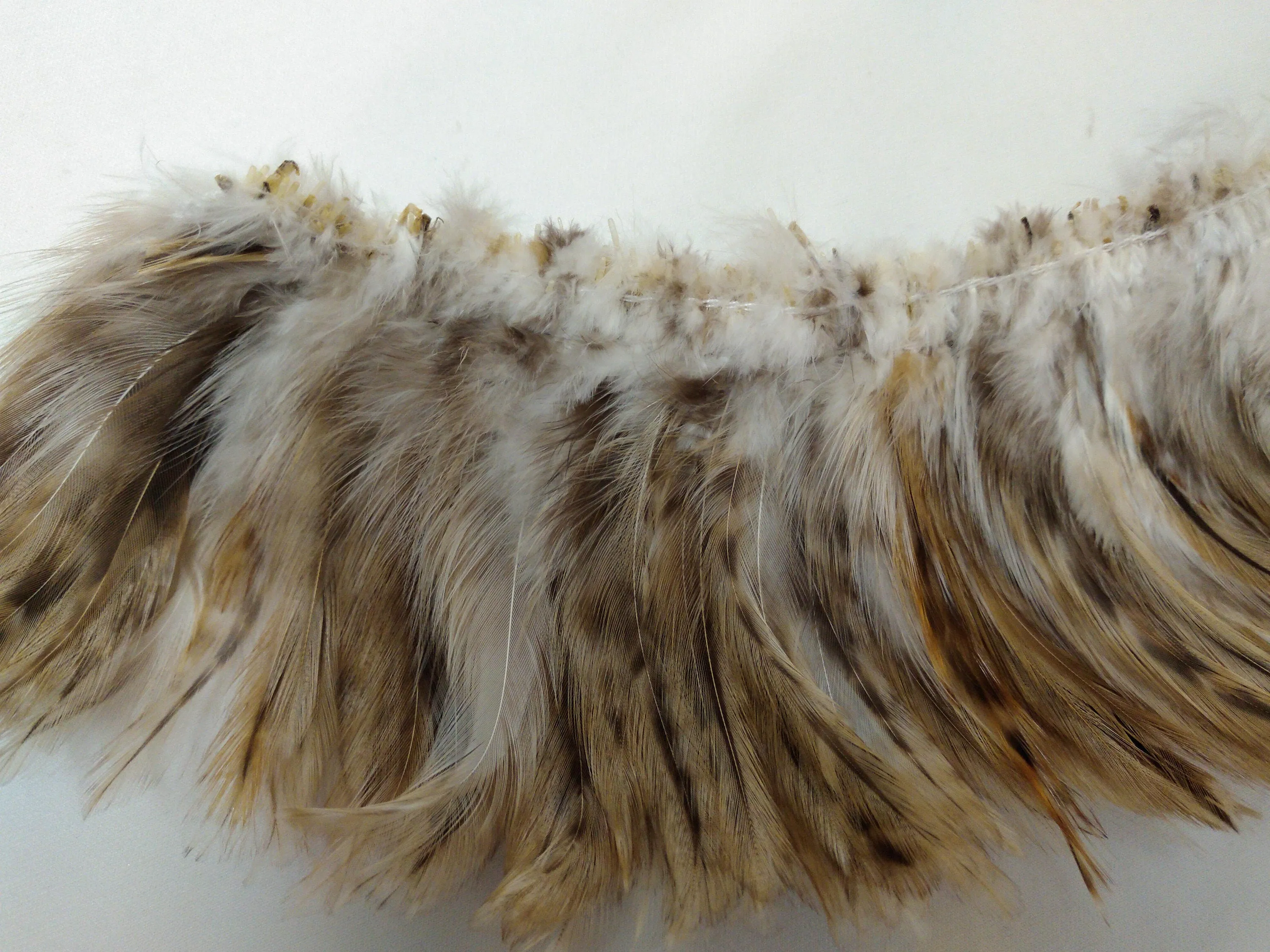 Pheasant Cock Saddle Hackle Feathers Strung/bound for protection and easy application for Dreamcatchers, Earrings, Necklaces, Regalia