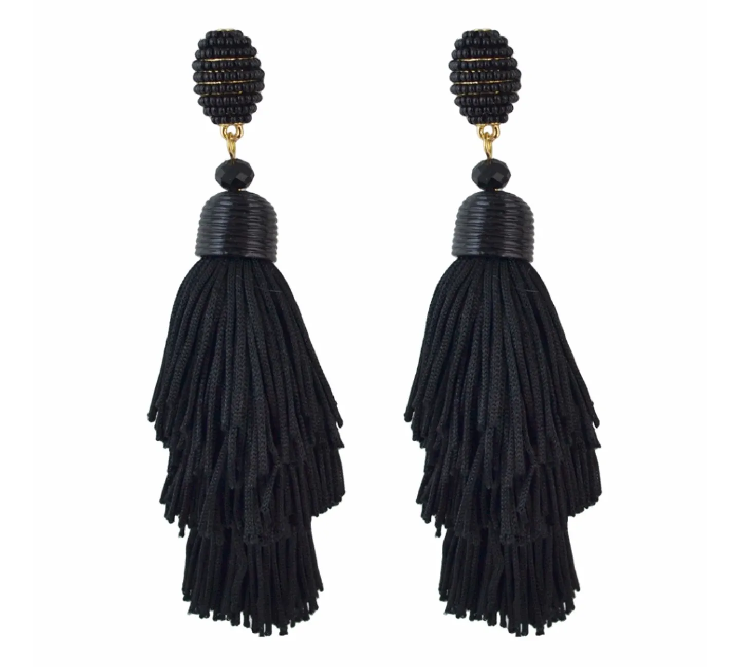 Pom-Pom Tassel Earrings