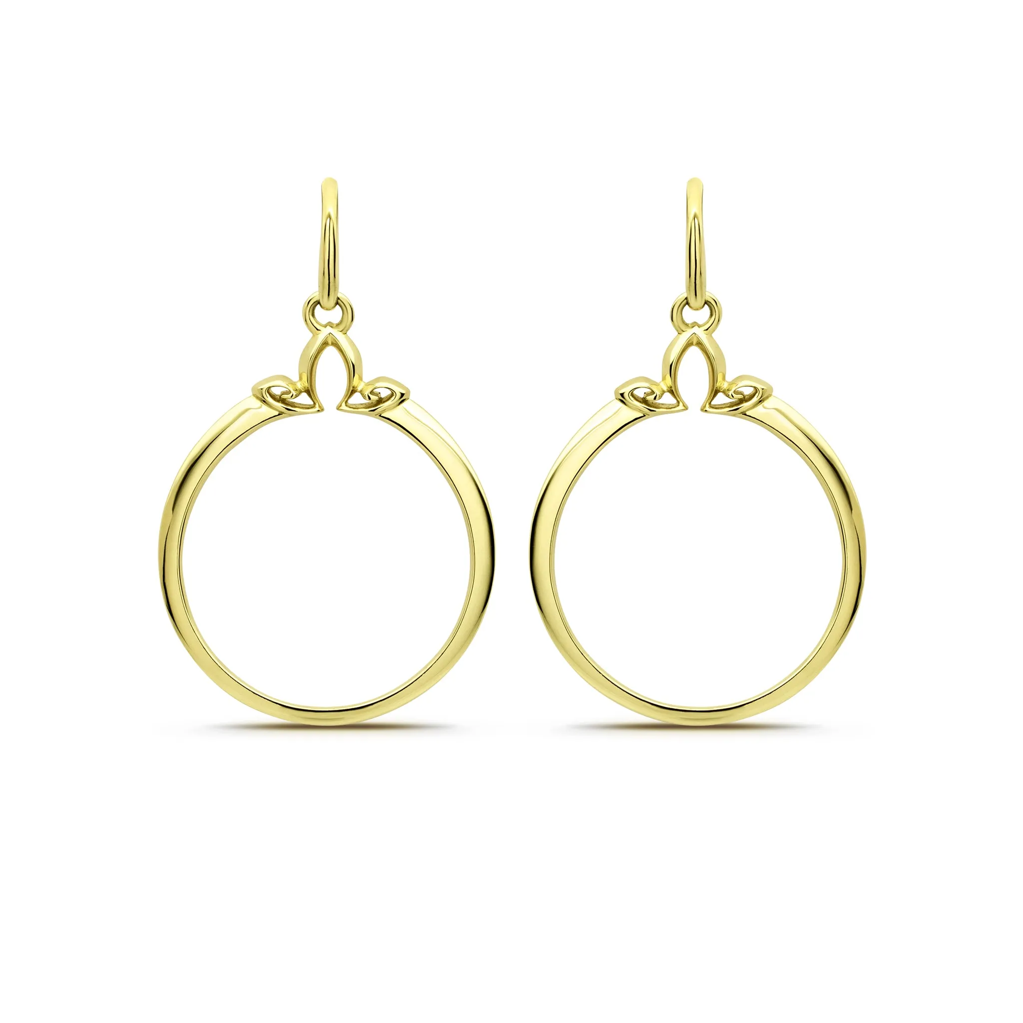 Portrait Hoop Earring 25mm - 18K Gold Vermeil