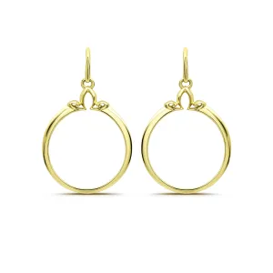 Portrait Hoop Earring 25mm - 18K Gold Vermeil