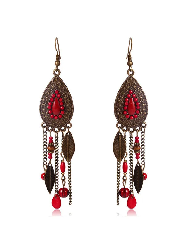 Premium Vintage Tassel Drop Earrings