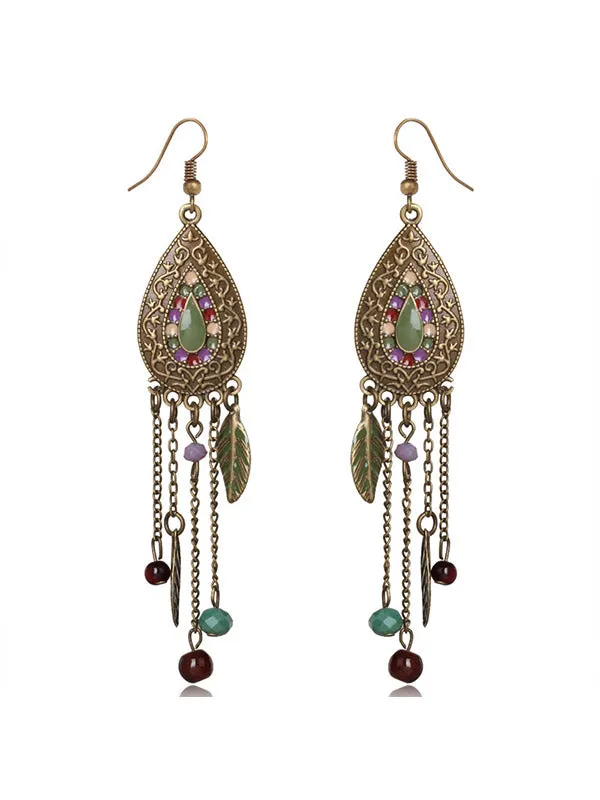 Premium Vintage Tassel Drop Earrings