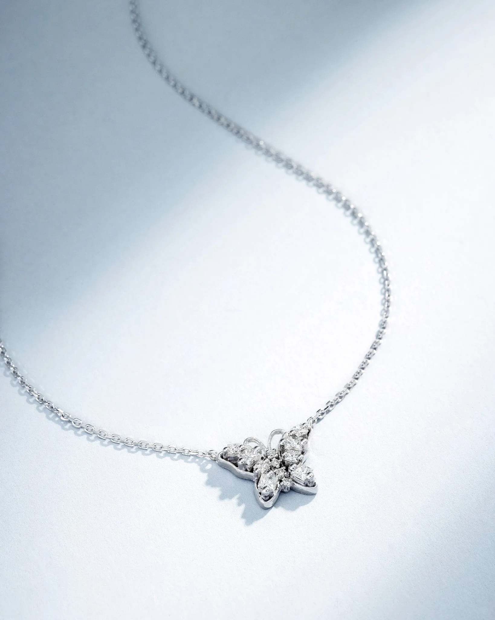Princess Diamond Mini Butterfly Pendant