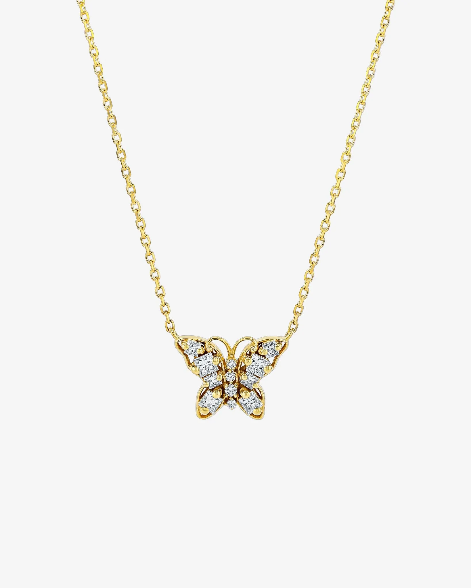Princess Diamond Mini Butterfly Pendant