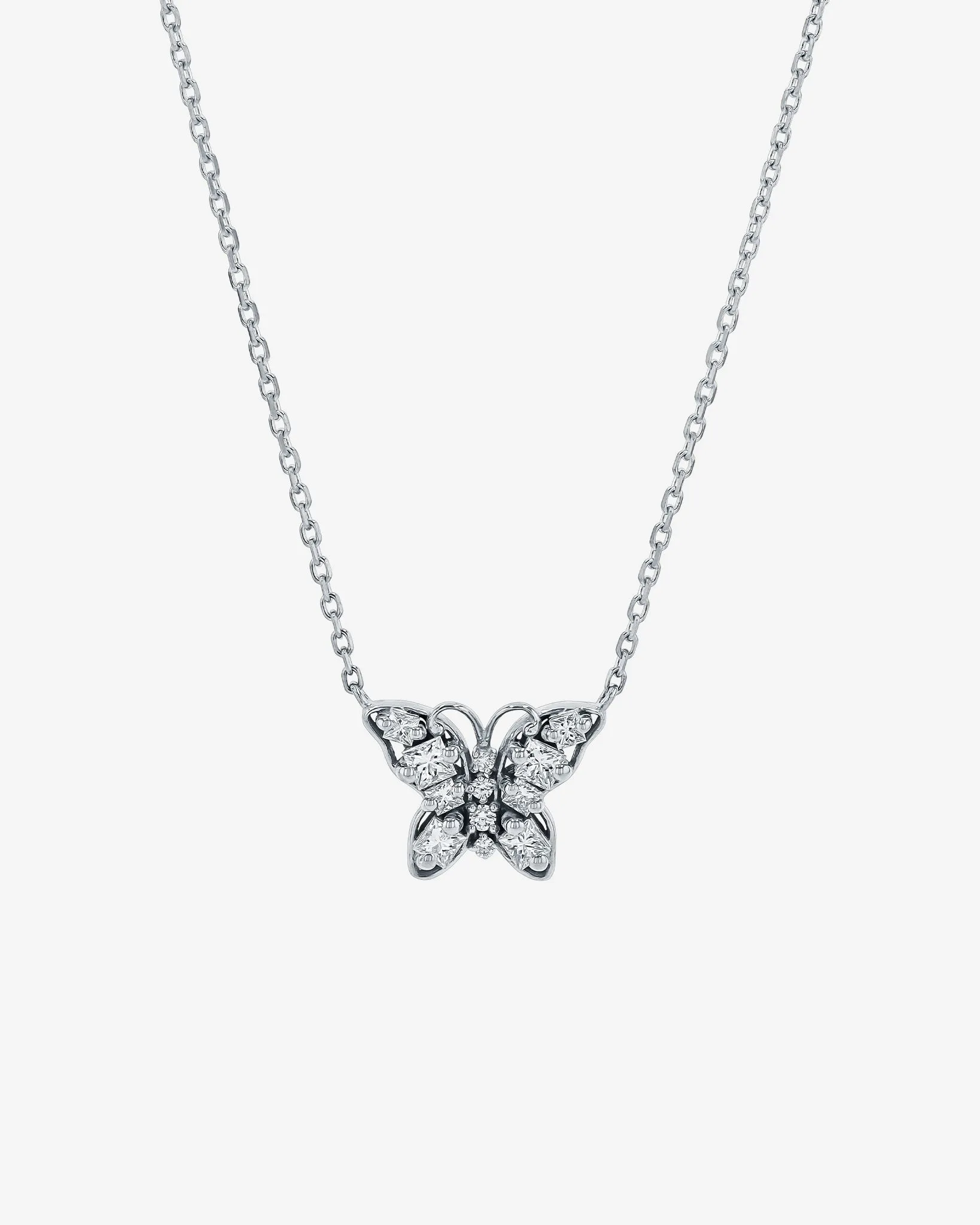 Princess Diamond Mini Butterfly Pendant