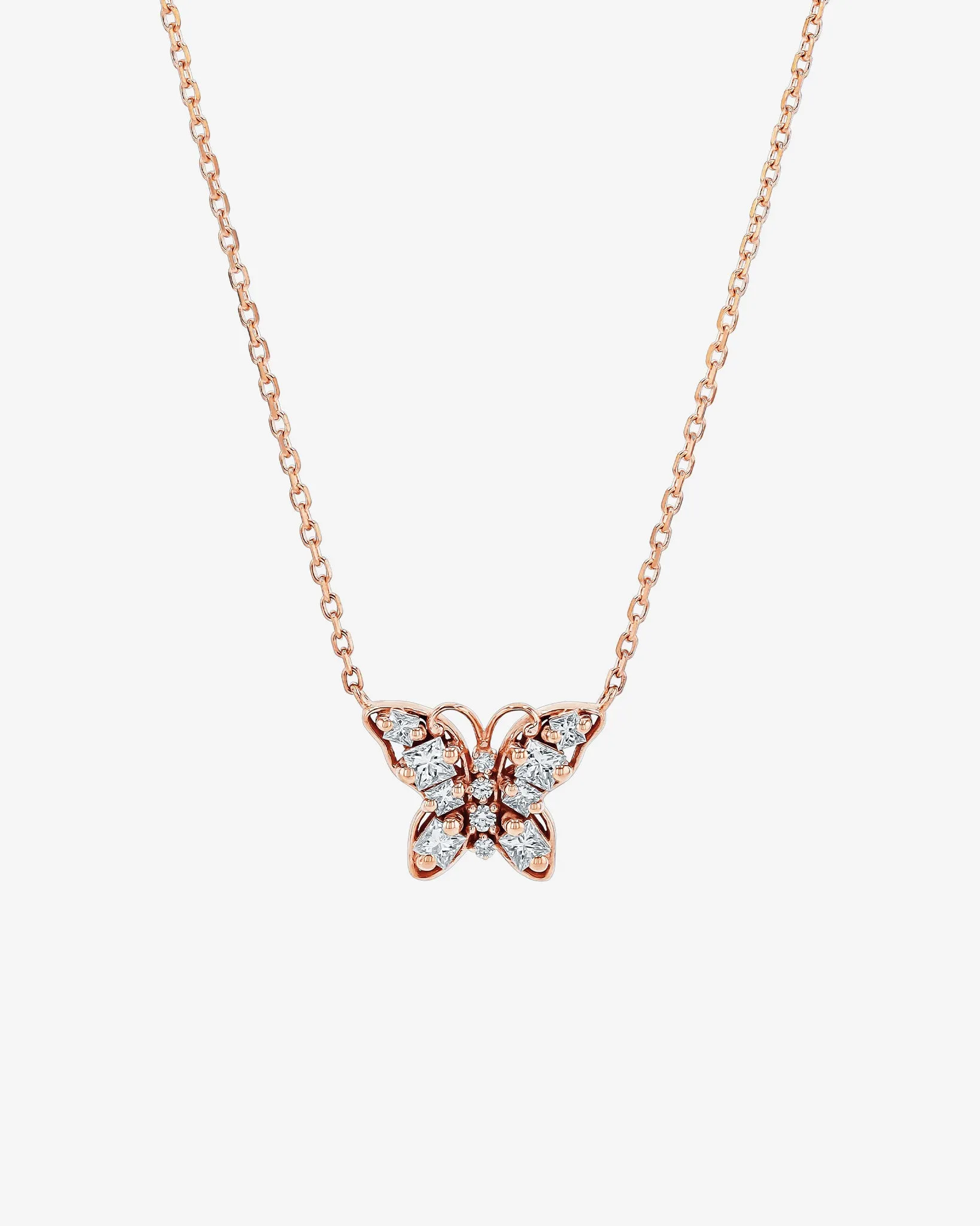 Princess Diamond Mini Butterfly Pendant