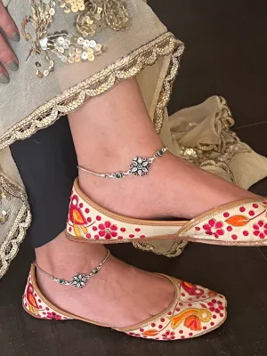Pure 925 Silver Anklets- Set of 2