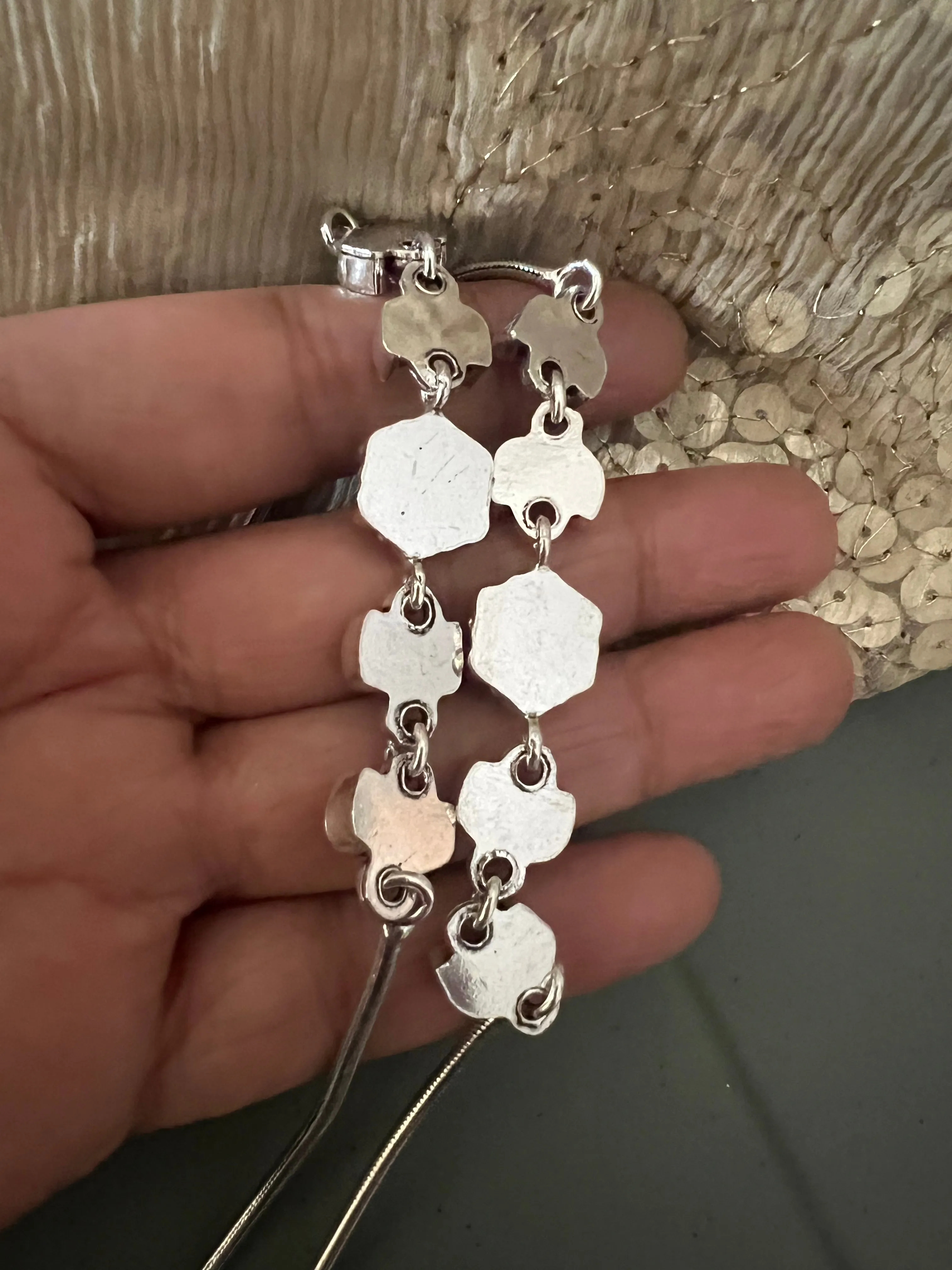 Pure 925 Silver Anklets- Set of 2