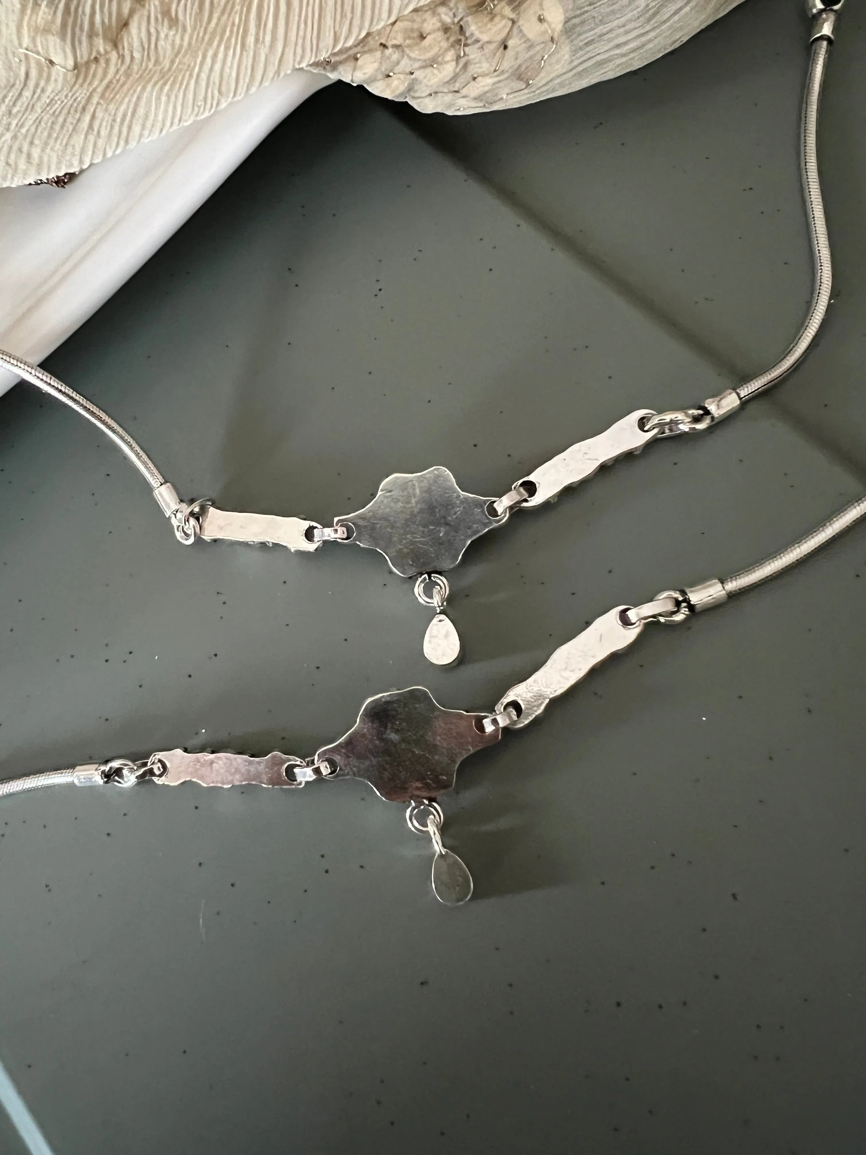 Pure 925 Silver Anklets- Set of 2