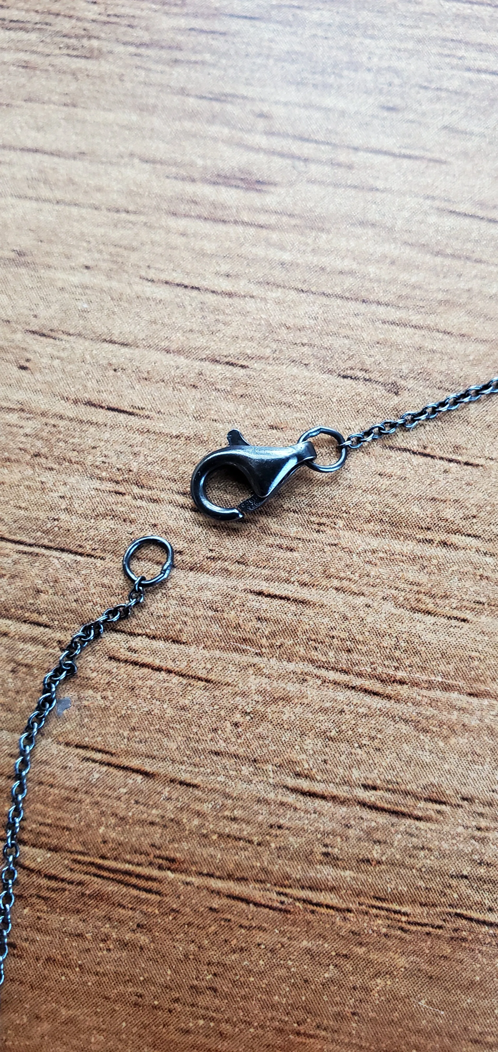 Rebecca Overmann 14K/Oxidized Sterling Silver Sapphire Necklace