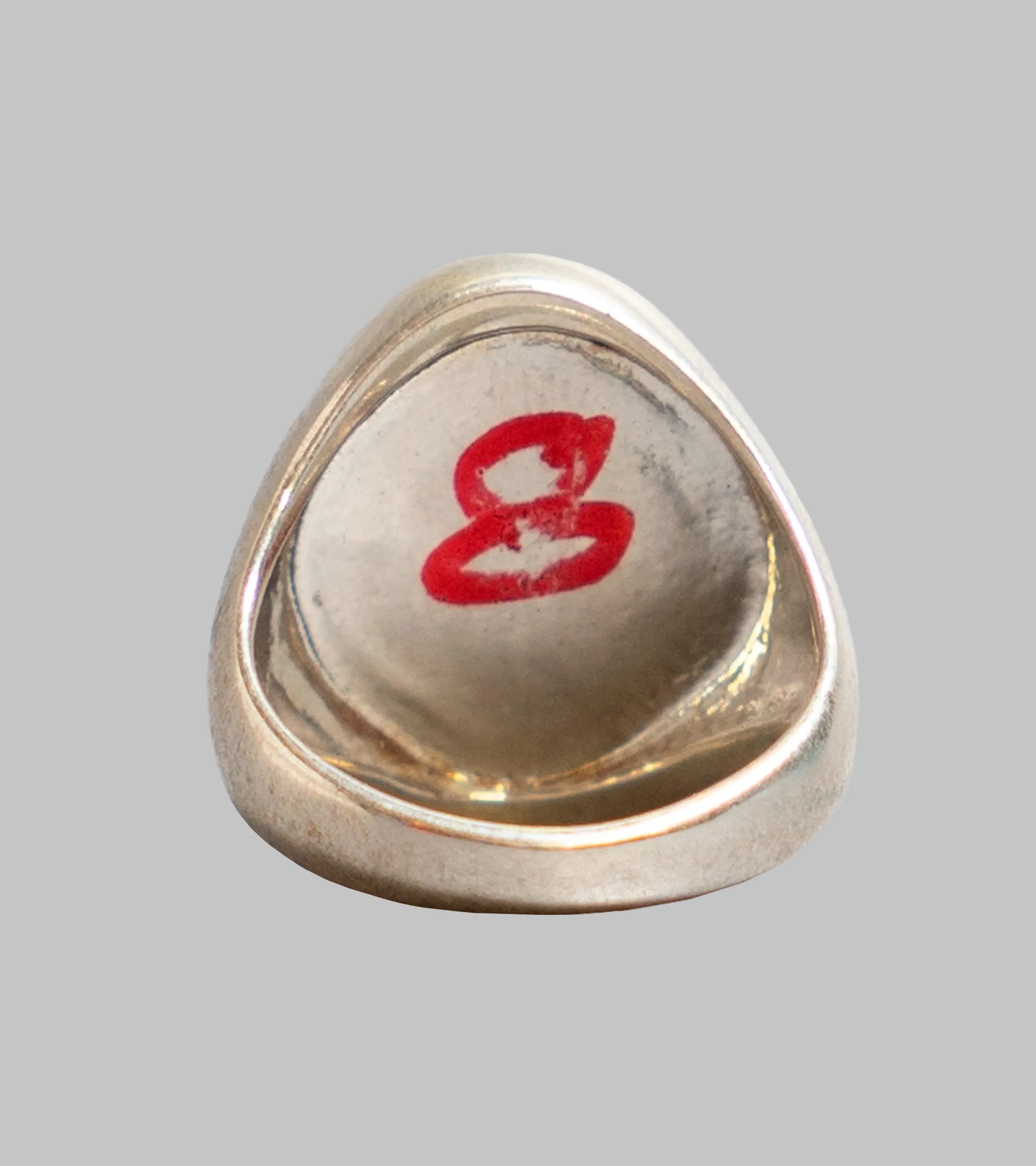 Red Rabbit Large Signet Stone Rings #9 /Size 8