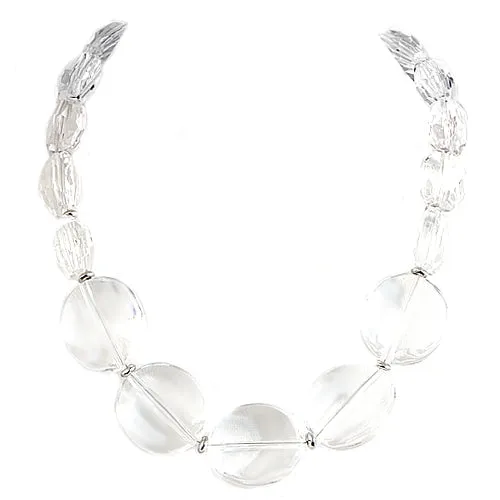 RHODIUM-CLEAR NECKLACES  #SC31901_RHOD-CLEAR (FE11/FG9)