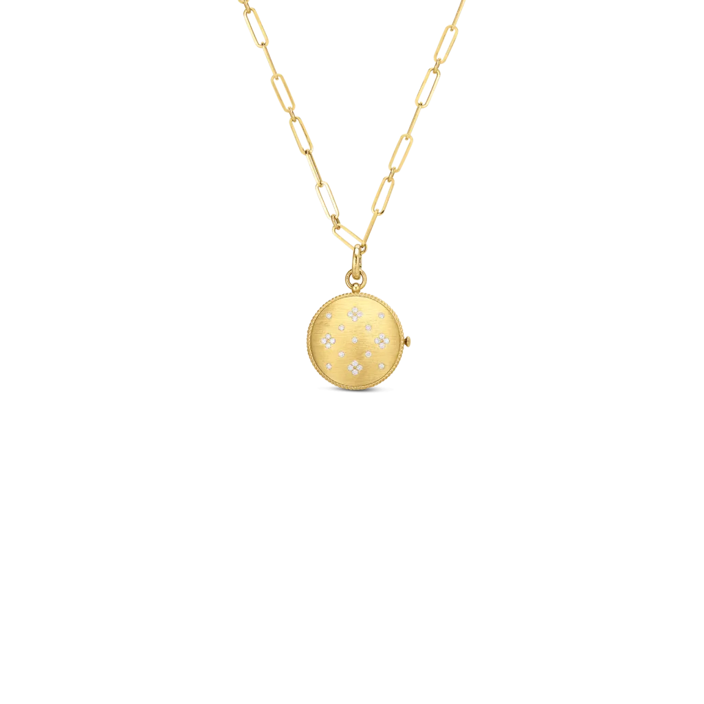 Roberto Coin 18k Gold Diamond Accent Locket On Chain