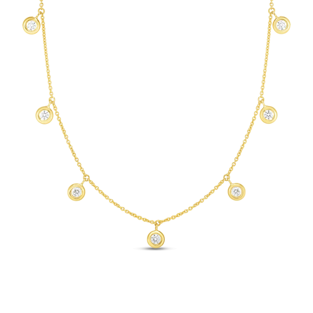 Roberto Coin 18K White Gold Diamond Dangle Necklace