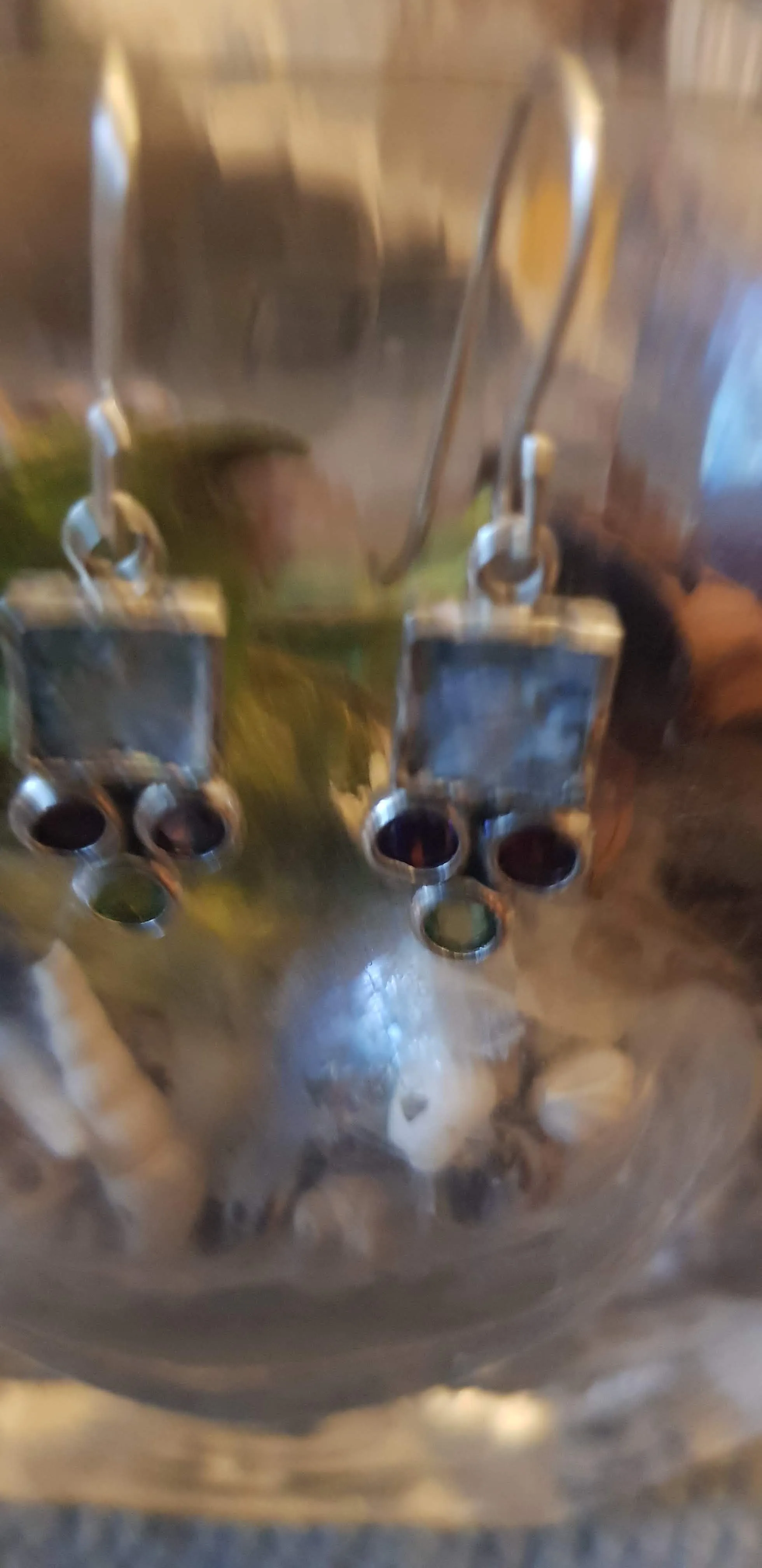 Roman Glass Earrings Bluenoemi Silver Earrings