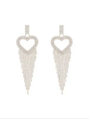 Rory Heart Tassel Earrings