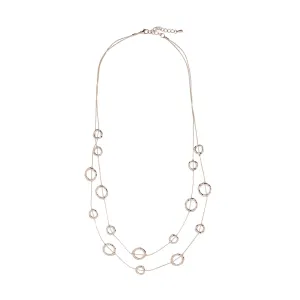 Rose Gold 16 Loop Necklace By D & X of London