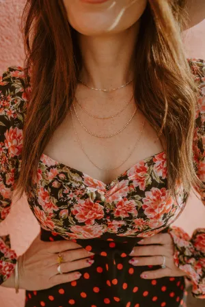 Rose Gold Necklace Set |#2