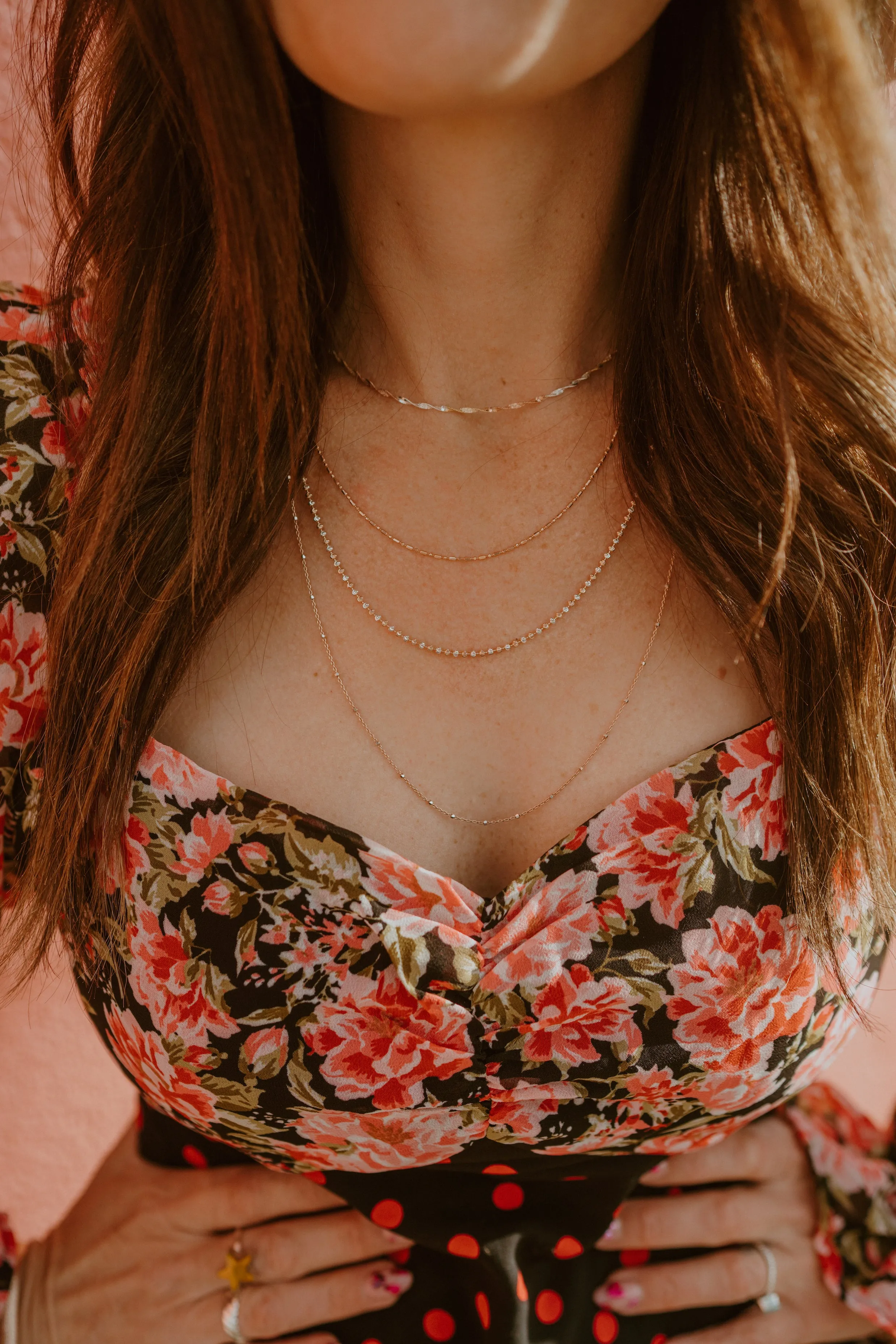 Rose Gold Necklace Set |#2