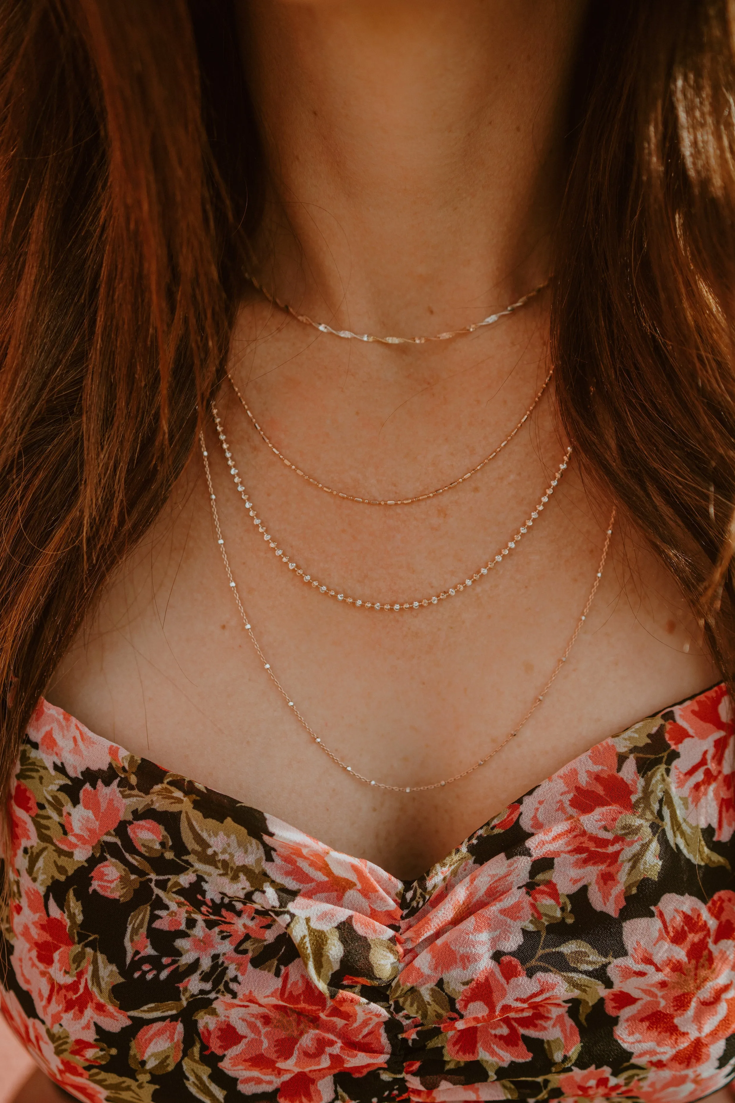 Rose Gold Necklace Set |#2