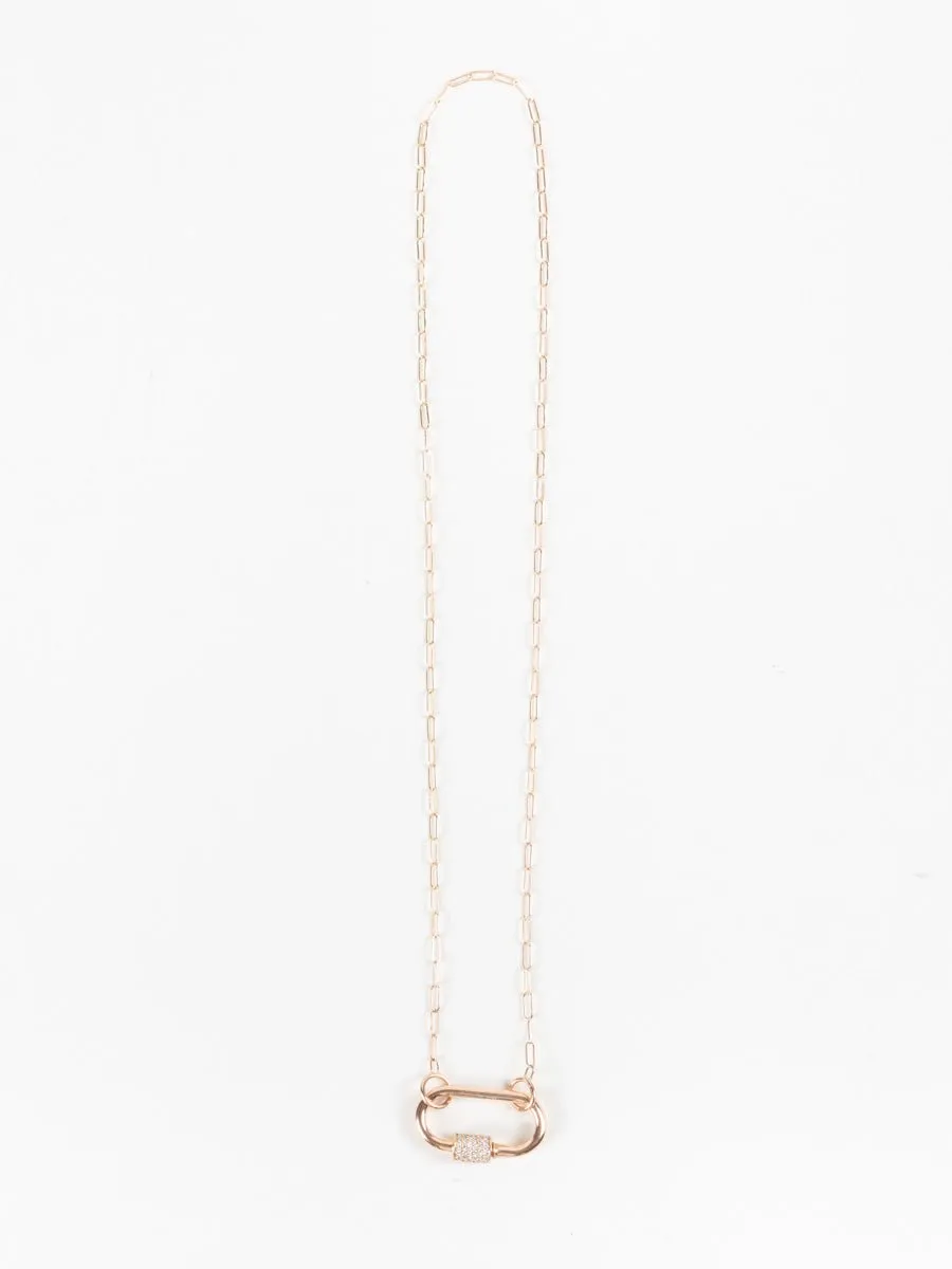 rose gold square link chain