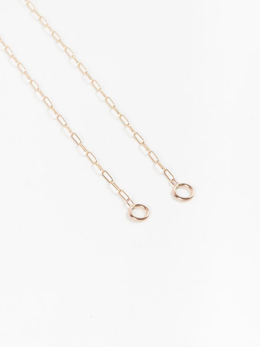 rose gold square link chain