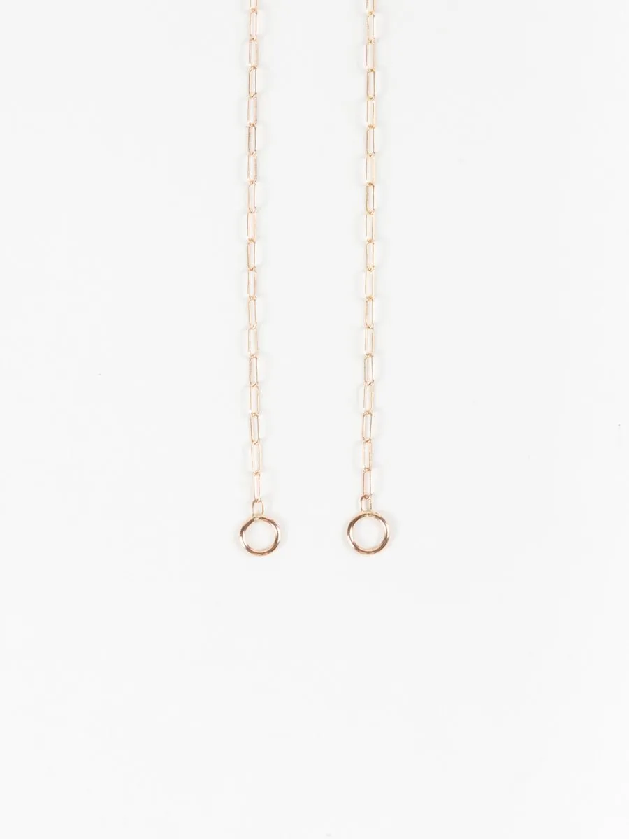 rose gold square link chain