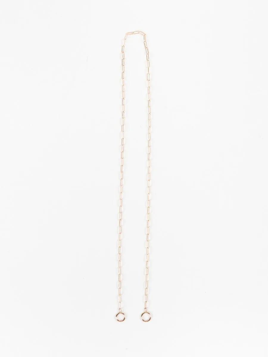 rose gold square link chain