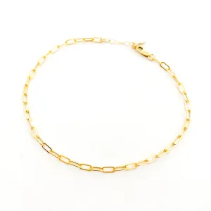 Sadie Oval Chain Anklet