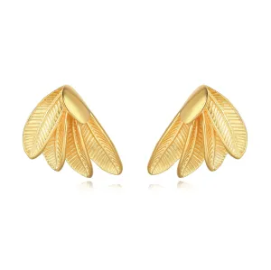 Sahira Beatrice Statement Earrings-Gold