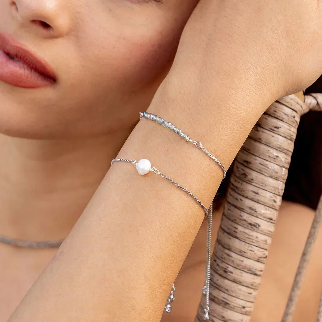 Salty Cali Pearl Bolo Bracelet