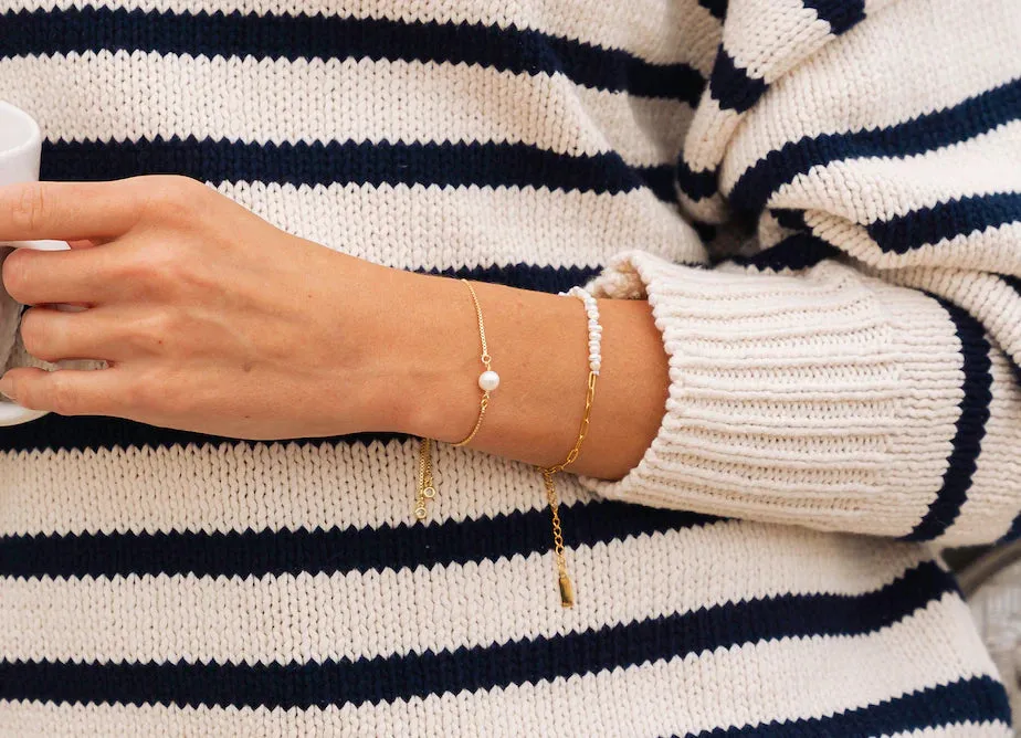 Salty Cali Pearl Bolo Bracelet