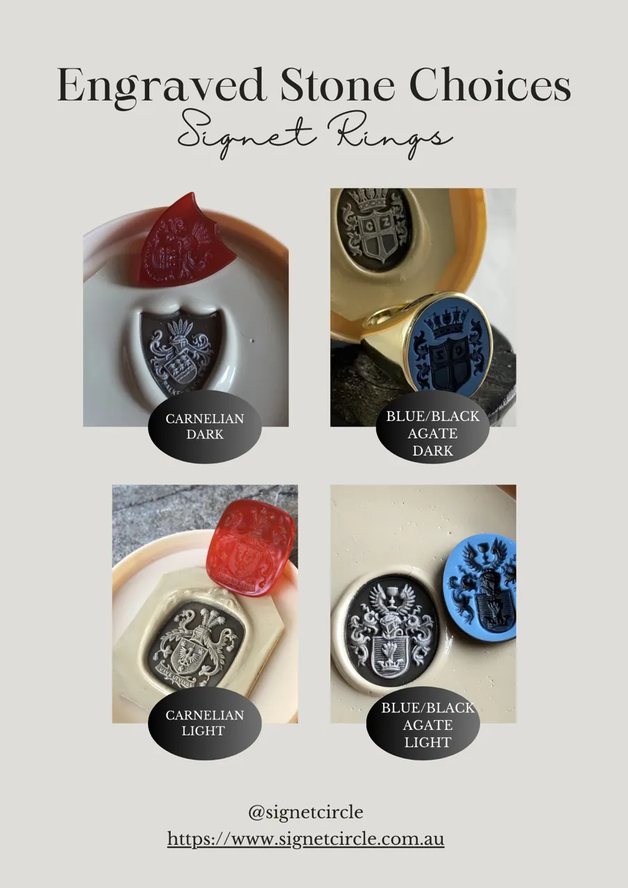 Seal Engraved Bloodstone Custom Made 12mm x 11mm  -  9 Carat White Gold Signet Ring