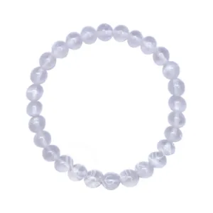 Selenite Beaded Bracelet