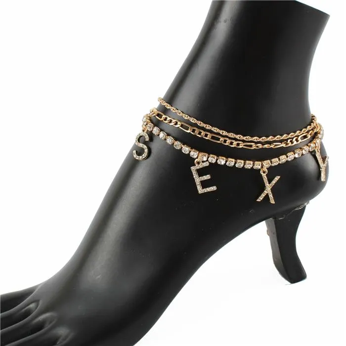 Sexy  Multy Layered Anklet