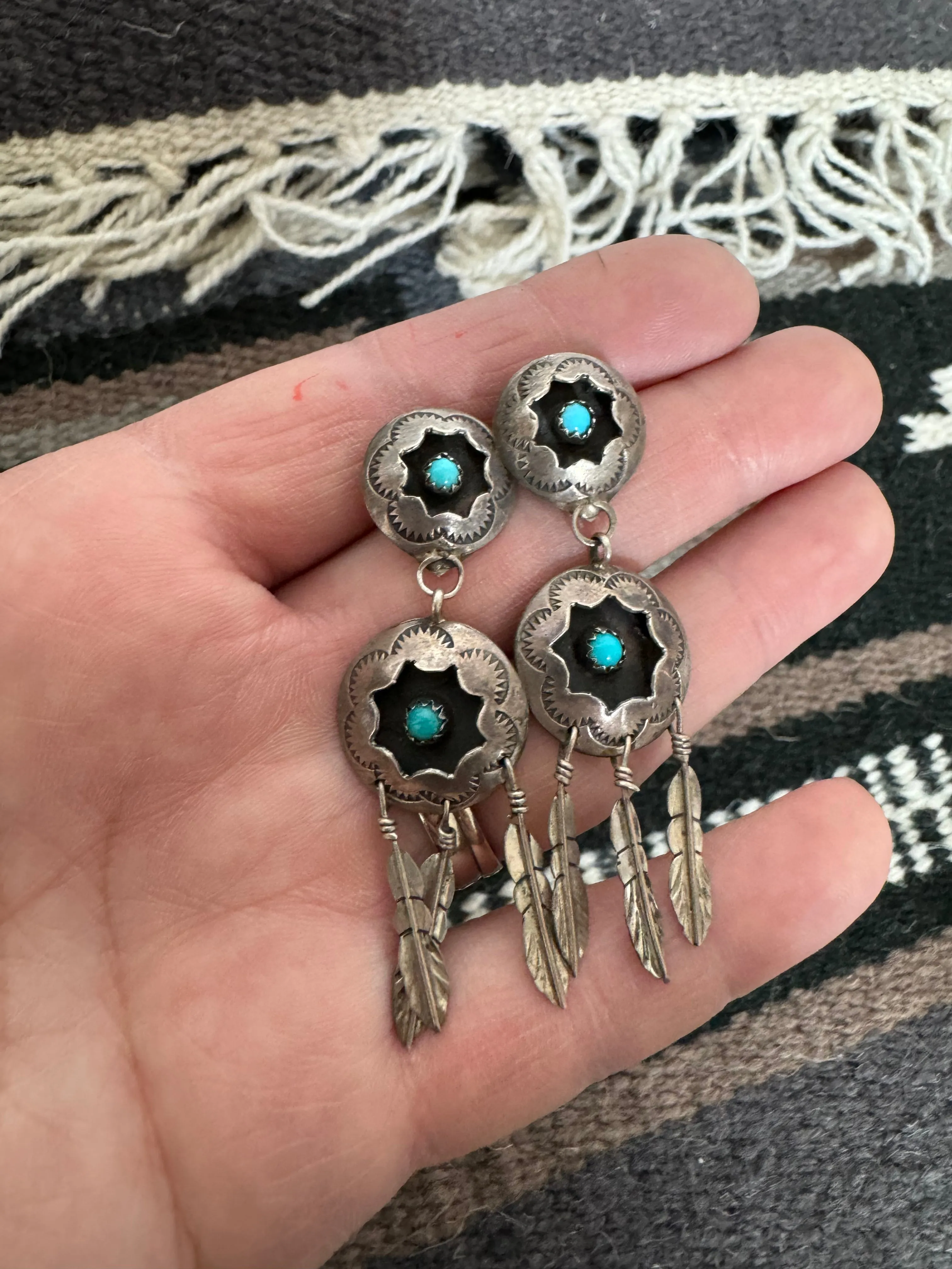 Shadowbox Feather Earrings